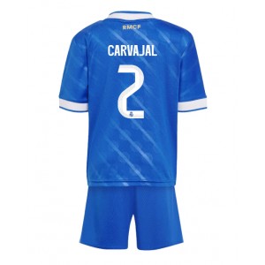 Fotbalové Dres Real Madrid Daniel Carvajal #2 Dětské Třetí Oblečení 2025-26 Krátký Rukáv (+ trenýrky)